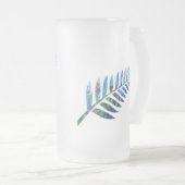 キウィニュージーランドファーンパウア フロストグラスビールジョッキ (正面右)