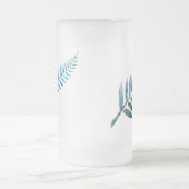 キウィニュージーランドファーンパウア フロストグラスビールジョッキ (中央)