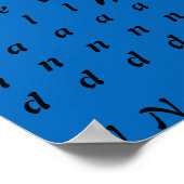 キウィバードムーン&ニュージーランド文字/ブロポスター ポスター (角)