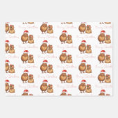 キウィバードメリキリヒメ名メリークリスマス ラッピングペーパーシート (正面3)