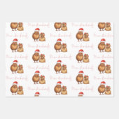 キウィバードメリキリヒメ名メリークリスマス ラッピングペーパーシート (正面)