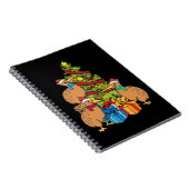 キウィバードラバーギフトクリスマスツリーニュージーランド ノートブック (右側)