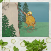 キウィバードロック登山 キッチンタオル (折り畳み)