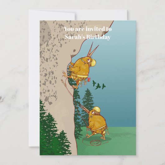 キウィバードロック登山 招待状 (正面)