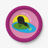 キウィバード&ニュージーランド/パーティープレート ペーパープレート (正面)