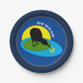 キウィバード&ニュージーランド/ブロパーティープレート ペーパープレート (正面)