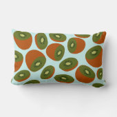 キウィフルーツ模様 ランバークッション (裏面)