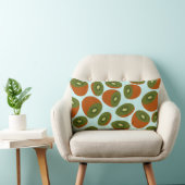 キウィフルーツ模様 ランバークッション (椅子)