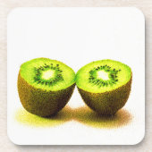 「キウィフルーツ」かわいい写真。買今 コースター (正面)