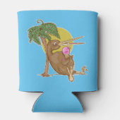 キウィ食べ物ーのアイスクリーム 缶クーラー (裏面)