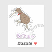 キウイおもしろいバードマンガイラストレーション シール (シート)