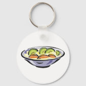 キウイとオレンジのフレッシュフルーツサラダボウル キーホルダー (裏面)