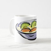 キウイとオレンジのフレッシュフルーツサラダボウル コーヒーマグカップ (正面左)