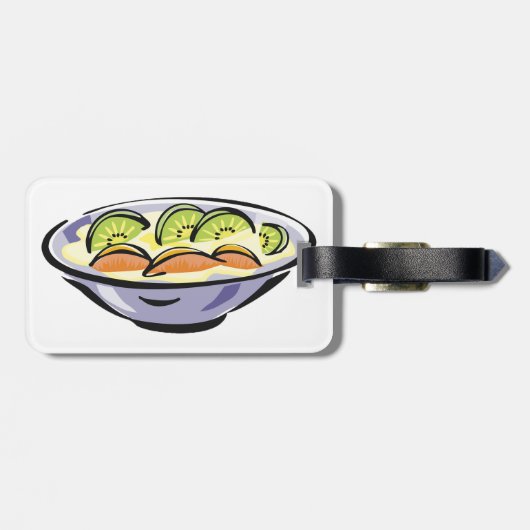 キウイとオレンジのフレッシュフルーツサラダボウル ラゲッジタグ (裏面横)