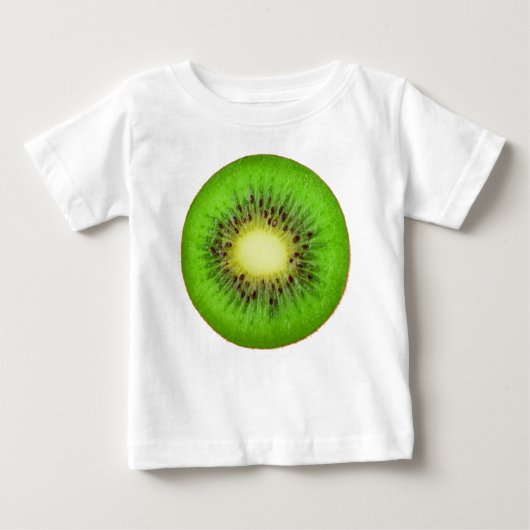 キウイのスライス ベビーTシャツ (正面)