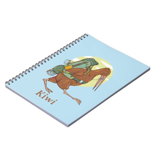 キウイのハイキングトランピング ノートブック (左側)