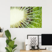 キウイの果実のクローズアップ ポスター (ホームオフィス)