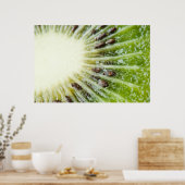 キウイの果実のクローズアップ ポスター (キッチン)