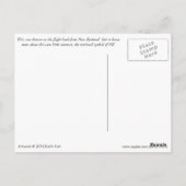 キウイを散歩に出る ポストカード (裏面)