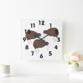 キウイクロック スクエア壁時計 (ホーム)