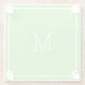 キウイグリーンガラスコースター ガラスコースター (裏面)