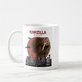 キウイジラ Funny Kiwi _ ニュージーランド 鳥好き ギフト コーヒーマグカップ (左)