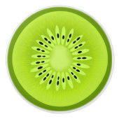 キウイスタイルのフルーツスライス セラミックノブ (正面)