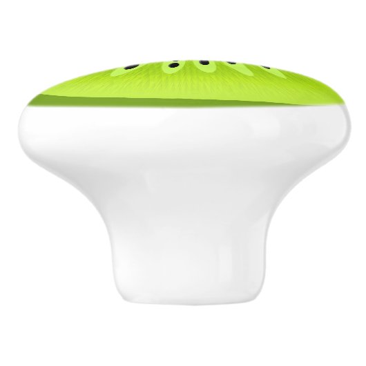 キウイスタイルのフルーツスライス セラミックノブ (側面)