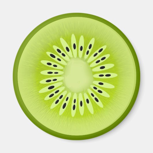 キウイスタイルのフルーツスライス マグネット (正面)