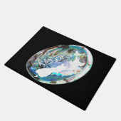 キウイニュージーランドの国の地図ポーアシェルキアオラ ドアマット (アングル)