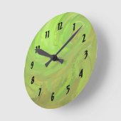 キウイバッシュ ラウンド壁時計 (傾斜)