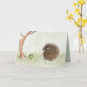 キウイバード&キウイフルーツ カード (黄色い花)