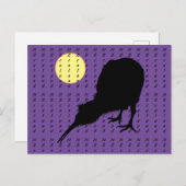 キウイバード、ムーン&ニュージーランド文字/ブロトラベル ポストカード (正面/裏面)