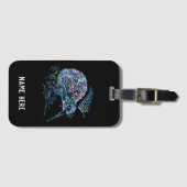 キウイパーソナライズされたニュージーランドパウアラゲッジタグ ラゲッジタグ (正面横)