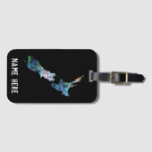 キウイパーソナライズされたポーラゲッジタグ ラゲッジタグ (正面横)