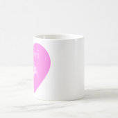 キウイピンクハートカップ コーヒーマグカップ (中央)