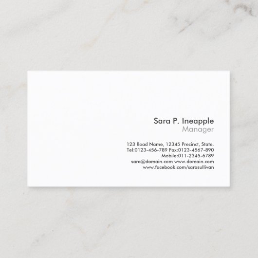 キウイフルーツのクローズアップ卸売ビジネスカード 名刺 (裏面)