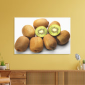 キウイフルーツのクローズアップ2 キャンバスプリント (インサイチュ (リビング))