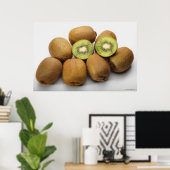 キウイフルーツのクローズアップ2 ポスター (ホームオフィス)