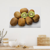 キウイフルーツのクローズアップ2 ポスター (キッチン)