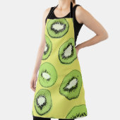 キウイフルーツのシームレスな模様、背景にキウイS エプロン (インサイチュ)