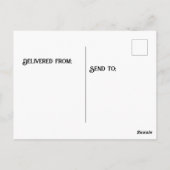 キウイフルーツ付きTレックス ポストカード (裏面)