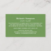 キウイフルーツ健康食品店 名刺 (裏面)