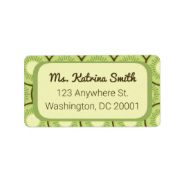 キウイフルーツ柄 ラベル