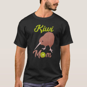 キウイママKiwiバードフルーツ母アニマルニュージーランド Tシャツ