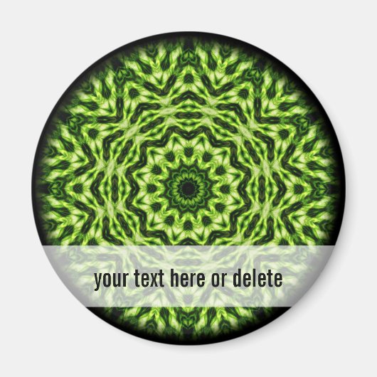 キウイ万華鏡のように千変万化するパターン マグネット (正面)