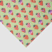 キウイ図解入りの、写真付きのイチゴ 薄葉紙 (詳細)