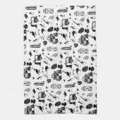 キウイ夏パターンTRANS キッチンタオル (縦)