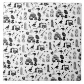 キウイ夏パターンTRANS タイル (正面)