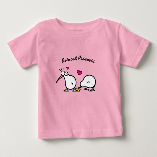 キウイ夫婦 ベビーTシャツ (正面)